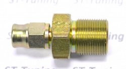 Фитинг мама 7/16Х20 под обратный конус, с резьбой для фиксации D-03 сталь 704-03P, Goodridge