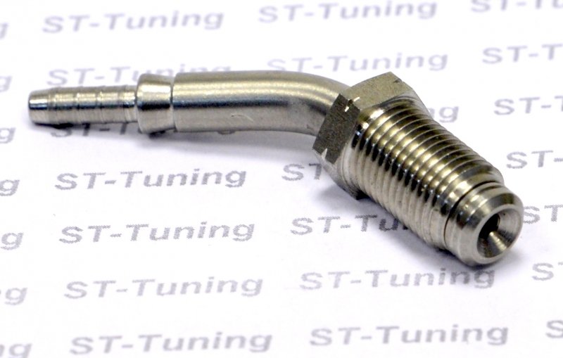 Фитинг папа M10*1 под прямой и обратный конус, 45°, крутящийся, D-03 сталь S445-4531С, Goodridge