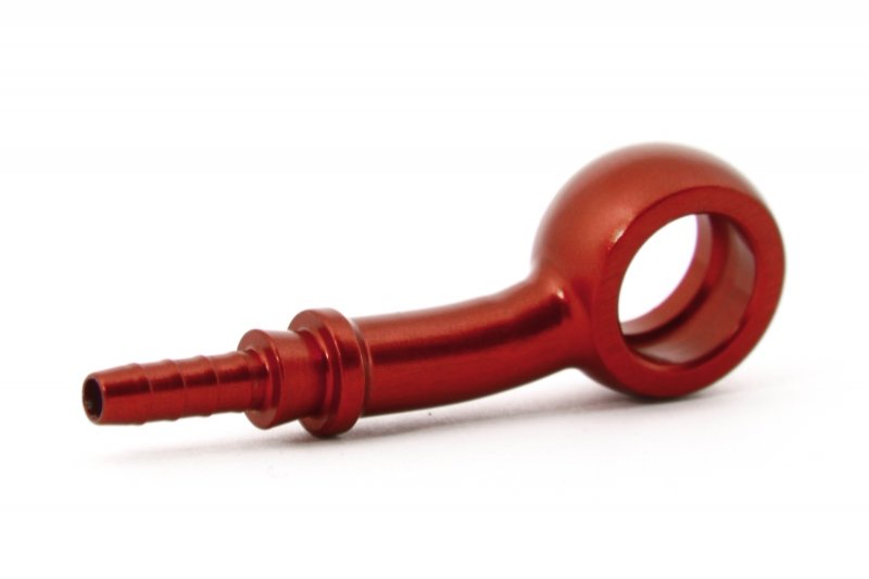 Фитинг banjo d10 mm, 20°, вбок D-03 алюминий КРАСНЫЙ, под опрессовку S5097-03DRD, Goodridge