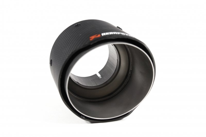 Насадка на глушитель, дизайн AKRAPOVIC EVO карбон, D посадочный 63 мм / D наруж 101 мм AC163101EV