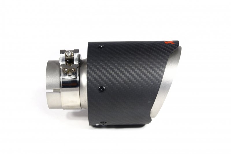 Насадка на глушитель, дизайн AKRAPOVIC EVO карбон, D посадочный 57 мм / D наруж 101 мм AC157101EV