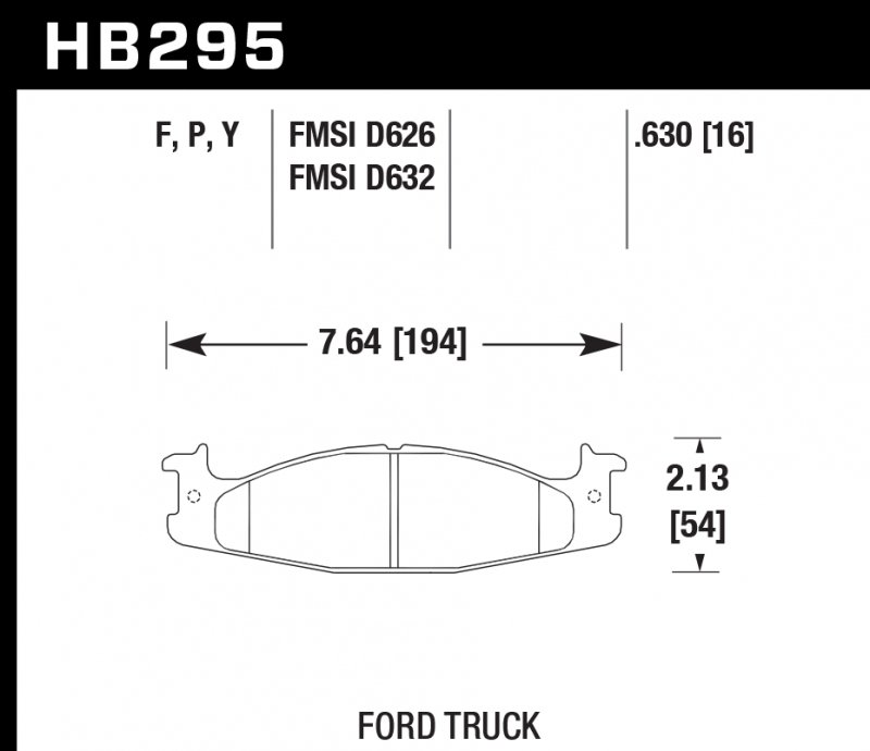 Колодки тормозные HB295P.630 HAWK SuperDuty