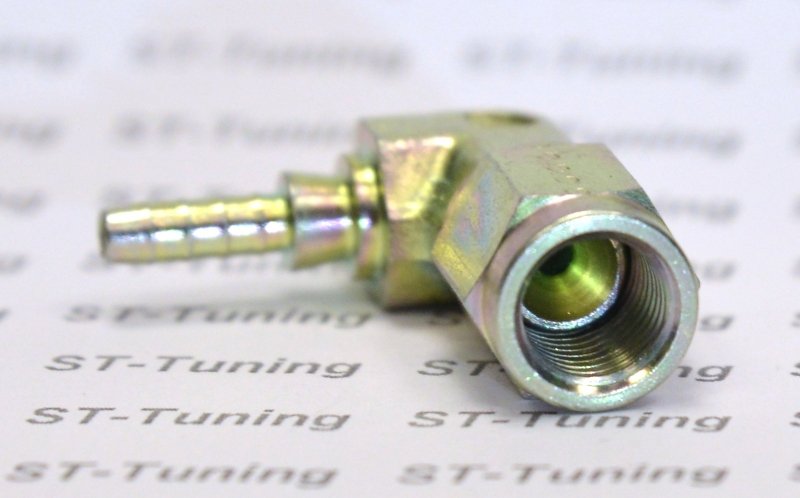 Фитинг мама AN-03 3/8X24 под прямой конус, 90° D-03 нерж. сталь, под опрессовку S6090-03C, Goodridge