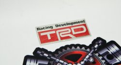 Шильд алюминиевый TRD #1 красный