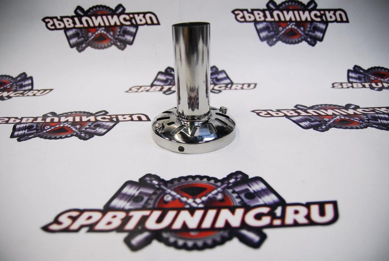 Сайленсер-флейта для трасс 100мм с регулировкой полированный