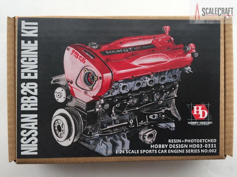Сборная модель Hobby Design Nissan RB26 engine kit.
