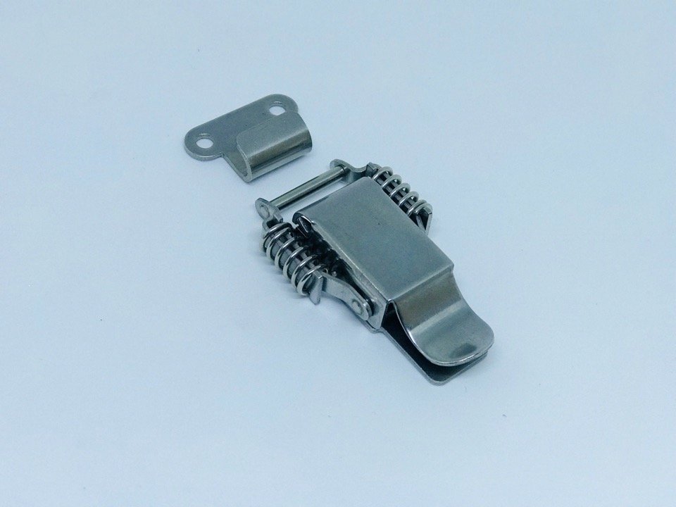 Замок-защелка 73 мм с двойной пружиной (нержавеющая сталь)