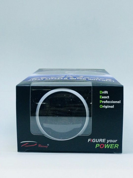 Датчик DEPO 60mm 4 в 1 черный буст, давление масла, температура масла и вольтаж