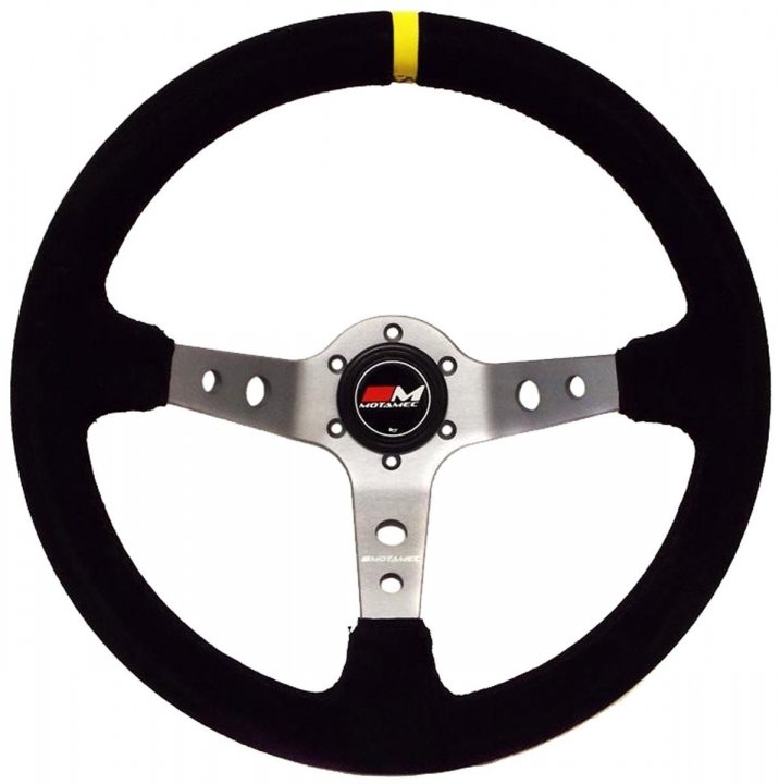 Спортивный руль Motamec Rally Steering Wheel Deep Dish 350mm Titanium 