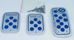Универсальные накладки на педали Sparco - синие