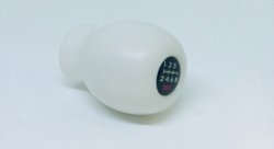 Насадка на ручку КПП Sti 6 скоростей белая