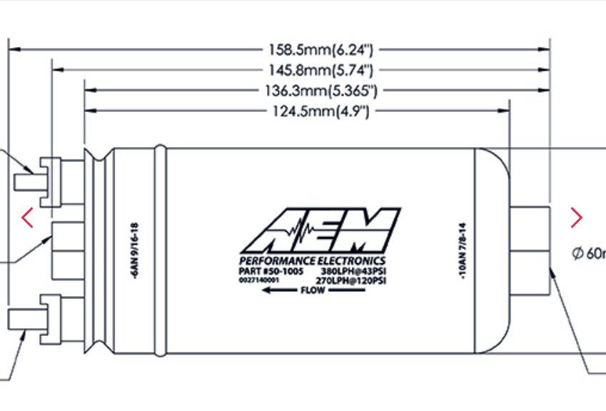 Насос топливный AEM 380 л/ч