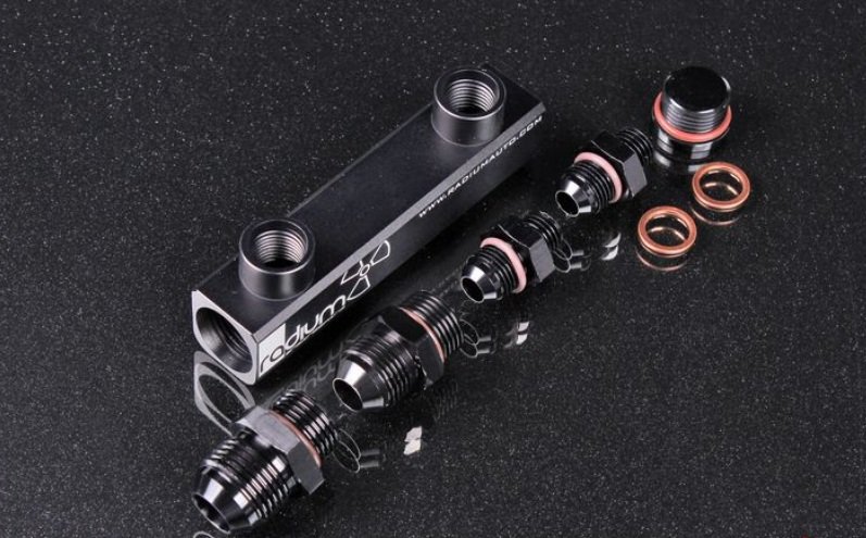 Крепление топливного насоса BOSCH 044 60 мм двойное + крепление тропливного бака RADIUM ENGINEERING 