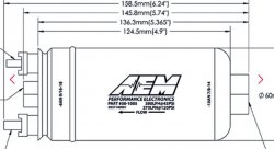 Насос топливный AEM 380 л/ч