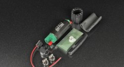 Насос топливный AEM 320 л/ч E-85 с установочным комплектом (бензин, этанол E100, метанол M100)