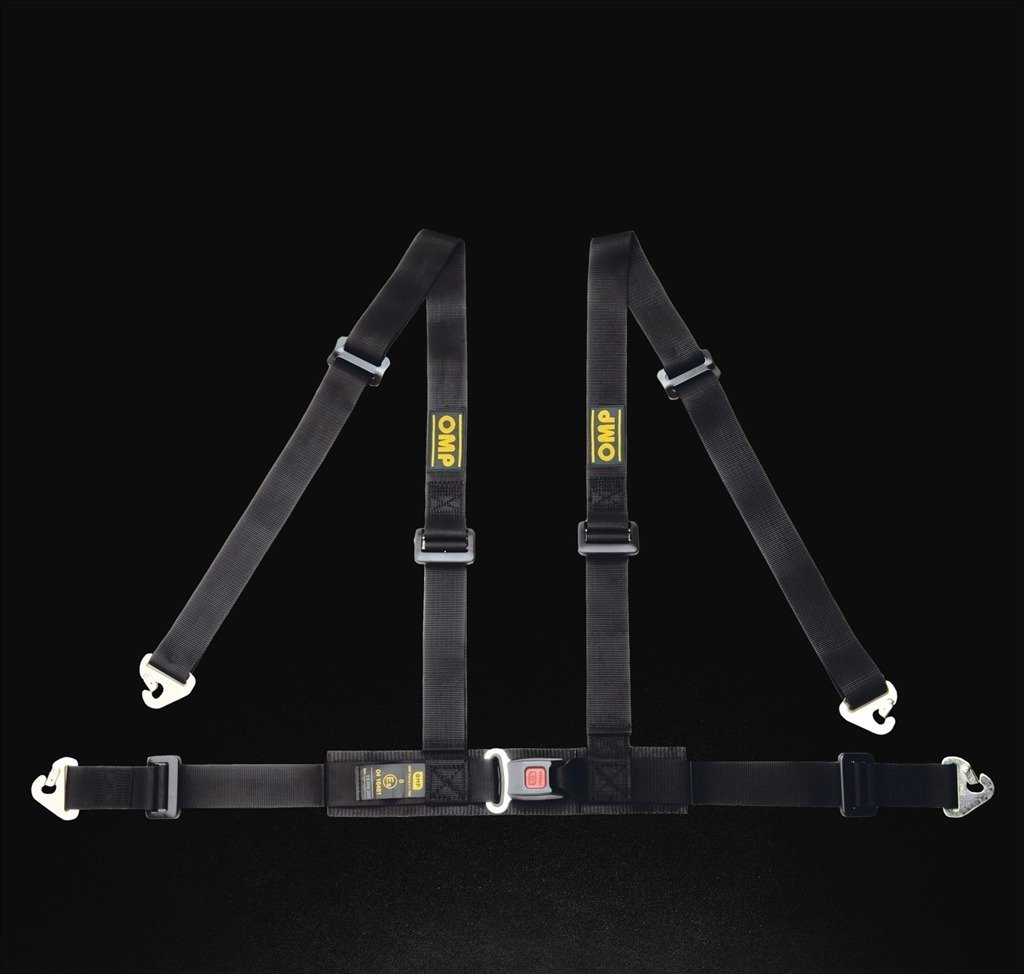 OMP ROAD 4M клубный ремень 4 точки 2", черный