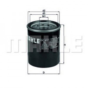 Масляный фильтр Mahle Honda (м20х1.5) OC617 w6106