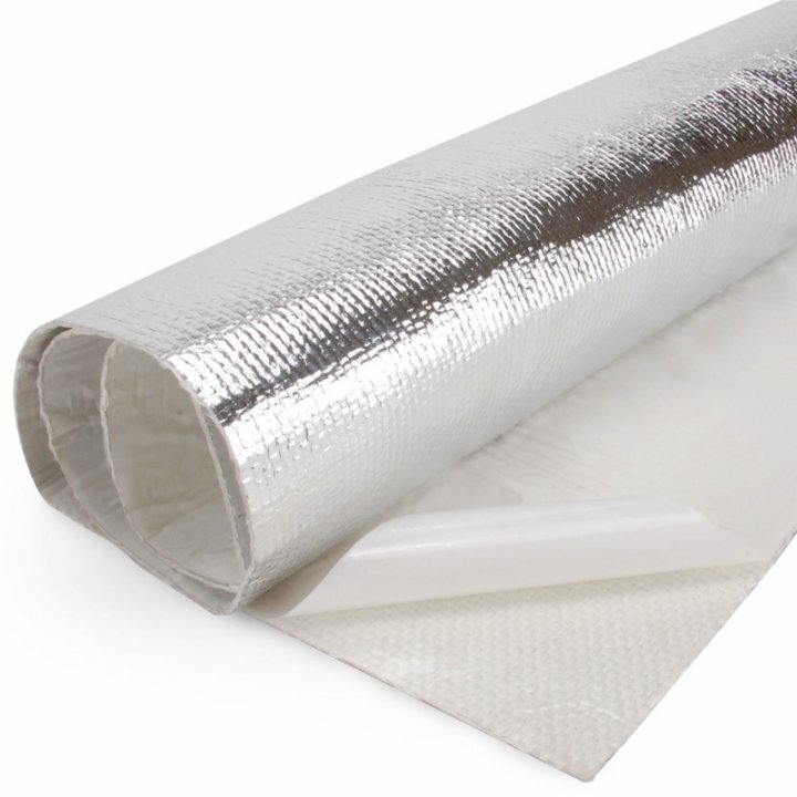 Термоизоляция Aluminized Mylar самоклеющаяся 91сm*50сm, до 450°С DEI 010399