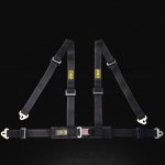 OMP ROAD 4M клубный ремень 4 точки 2", черный