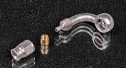 Фитинг BANJO AN3 - 10,2 мм, 90°, под тефлоновый шланг PTFE, нержавеющая сталь