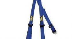 OMP ROAD 3 клубный ремень 3 точки 2", синий