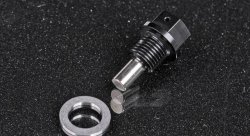 Пробка M12*1.25 сливная с магнитом, черная