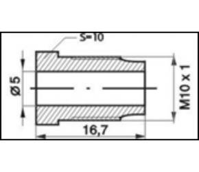 Штуцер тормозной М10х1 WP105