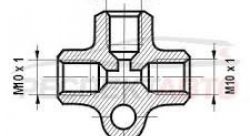 Тройник WPP-127 M10X1.0-M10X1.0-M10X1.0 УНИВЕРСАЛЬНЫЙ