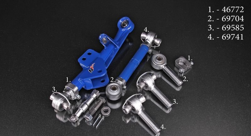 Рычаги передние нижние + продольные Nissan Silvia S-chassis FLCA / TENROD Combo Kit