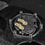 Руль 355 мм, нулевой вылет, замша, черная нить