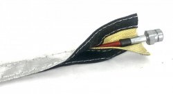 Термоизоляция шлангов и проводов 12mm цена за 1m Al+Kevlar Wire Shield, Thermal Division TDWK121VL