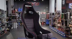 Кресло/ковш + салазки НЕРЕГУЛИРУЕМОЕ черное, Bride Lowmax RS Style