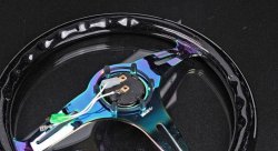 Руль NRG 350 мм, нулевой вылет, классический стиль, неохром