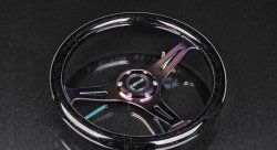 Руль NRG 350 мм, нулевой вылет, классический стиль, неохром