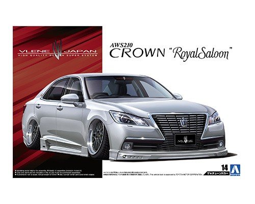 Сборная модель TOYOTA CROWN ROYALSALOON G '12 VLENE AWS210 Aoshima