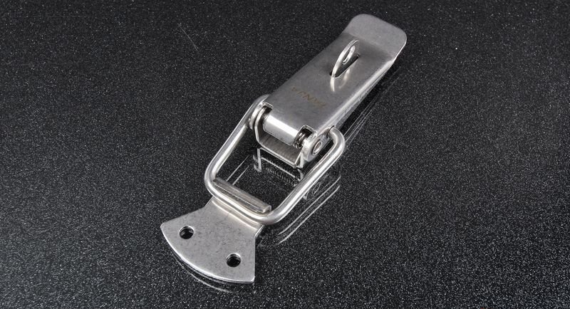 Замок-защёлка 105 мм под замок (нержавеющая сталь)