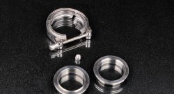 Хомут V-Band 51 мм (2") + 2 фланца из нержавеющей стали