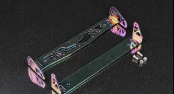 Накладка под номер поворотная алюминий, неохром