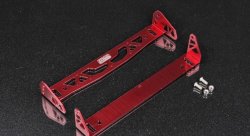 Накладка под номер поворотная алюминий, красный