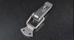 Замок-защёлка 105 мм под замок (нержавеющая сталь)