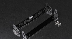 Накладка под номер поворотная алюминий, черный