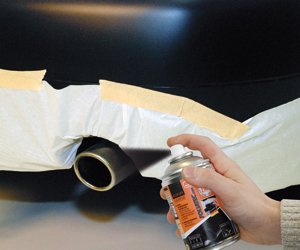 Краска для насадки глушителя FOLIATEC черная глянцевая 2125