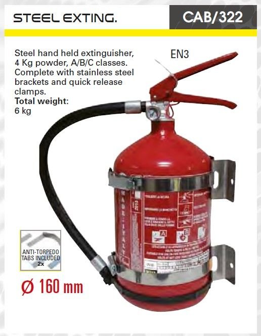 OMP огнетушитель 4 кг. (FIA)