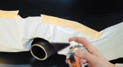 Краска для насадки глушителя FOLIATEC черная глянцевая 2125