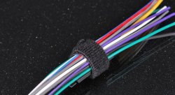 Стяжка 19*152мм, ворсовая, черная (Velcro One Wrap 3/4" x 6")