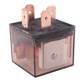 Реле 4-контактное прозрачное с индикатором 80A 12V