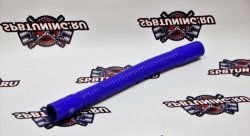 Шланг силиконовый гофрированный L500мм D18 (синий)