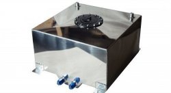 Бак топливный алюминиевый 40л, пластиковая крышка