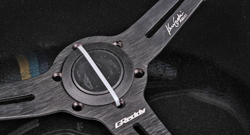 Руль 350 мм GReddy Style, кожа