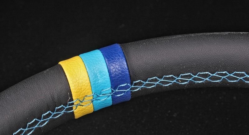 Руль 350 мм GReddy Style, кожа